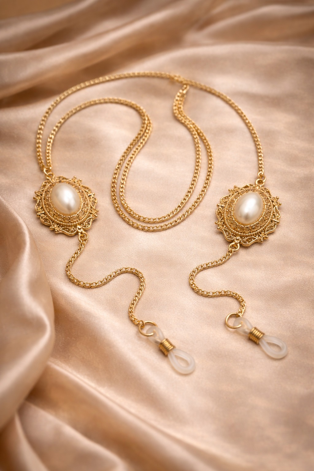 Victorian Oval Sunglass Chain Eyewear