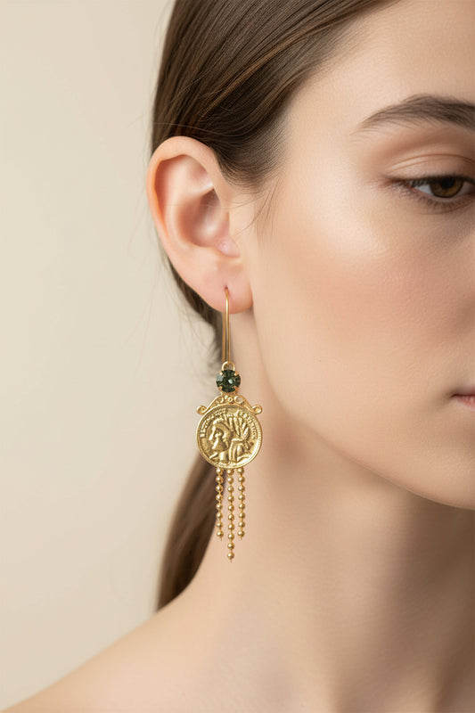 Smoke Coin Earrings