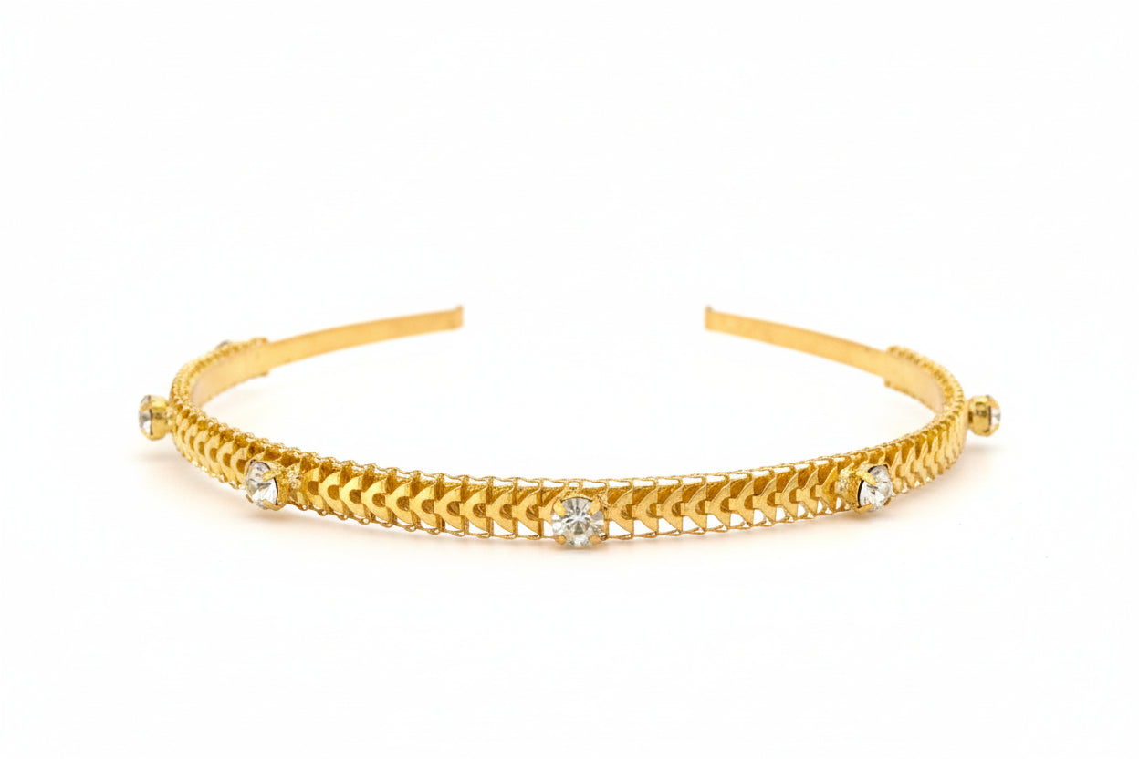 22K Gold Plated Chain Hairband