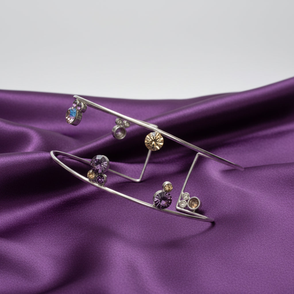 Voilet Drops Line Bracelet