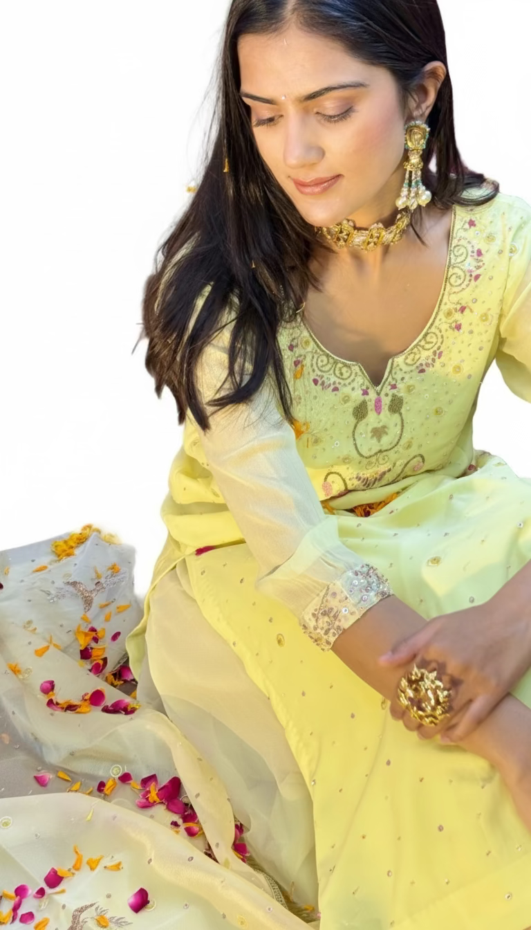 Lime Kamal Sitaara Suit