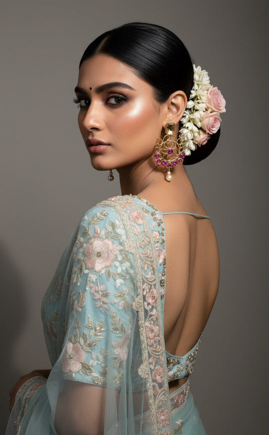 Arabesque Rani Pink Nayan Earrings