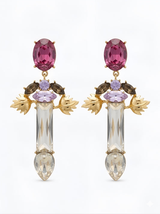 Plum Pink Vitis Vinifera Earrings