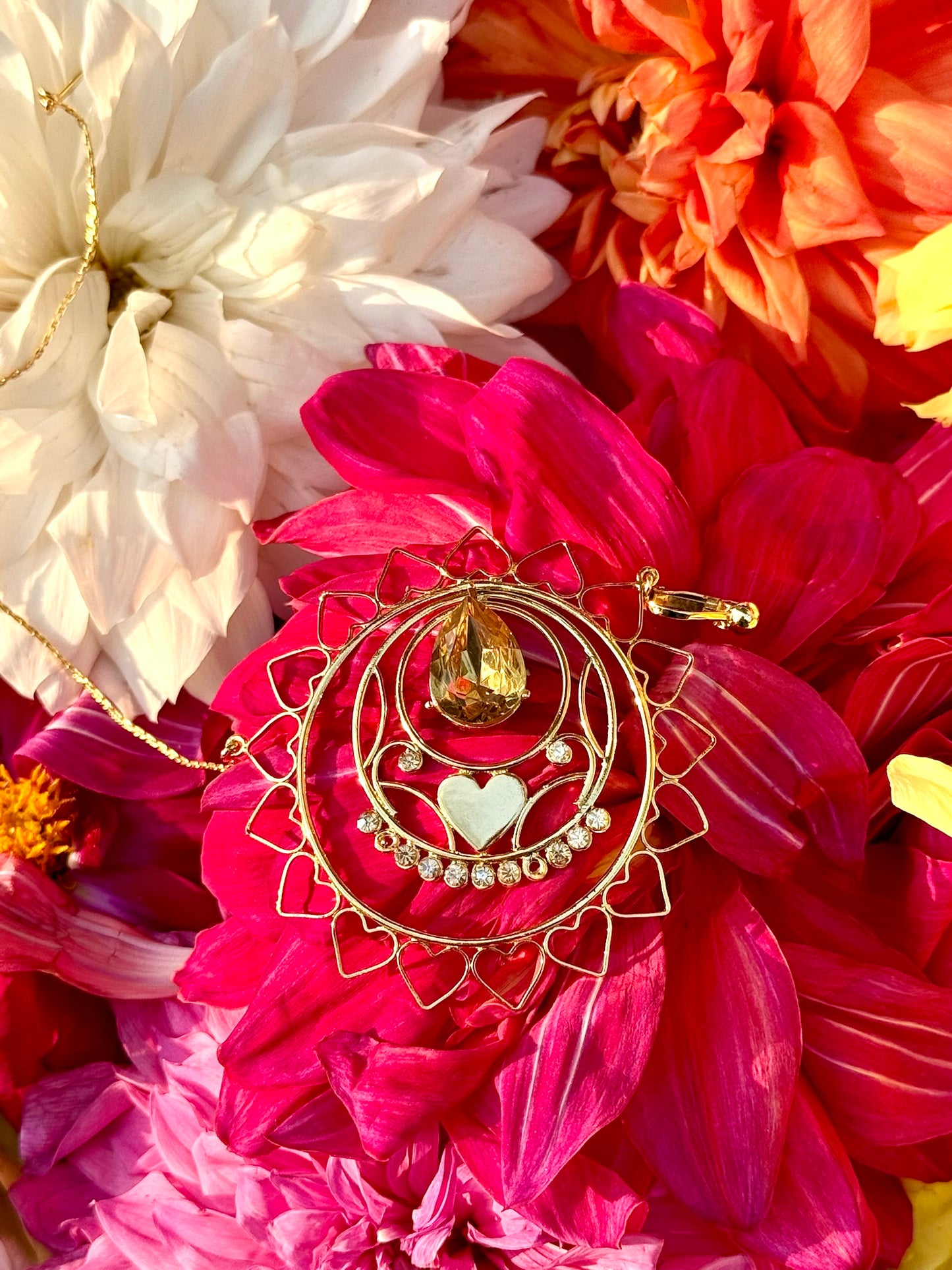 22K Goldplated Heart Nose Ring Clip