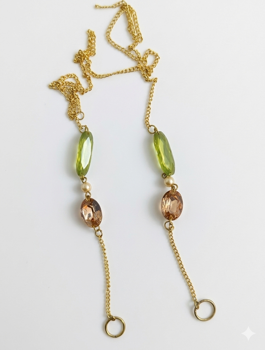 The Olive Blush Chain Eyewear