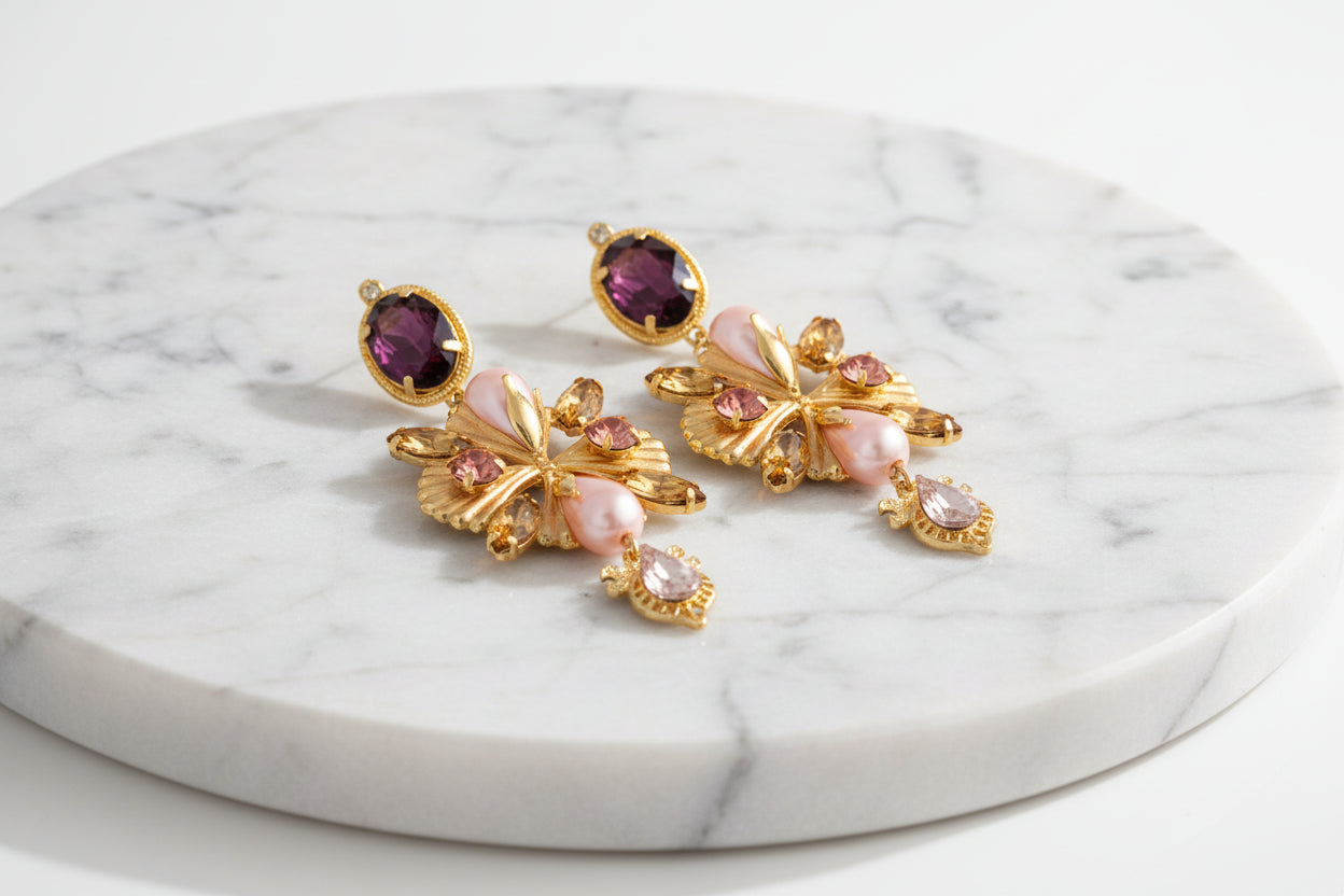 Purple Klingo Earrings