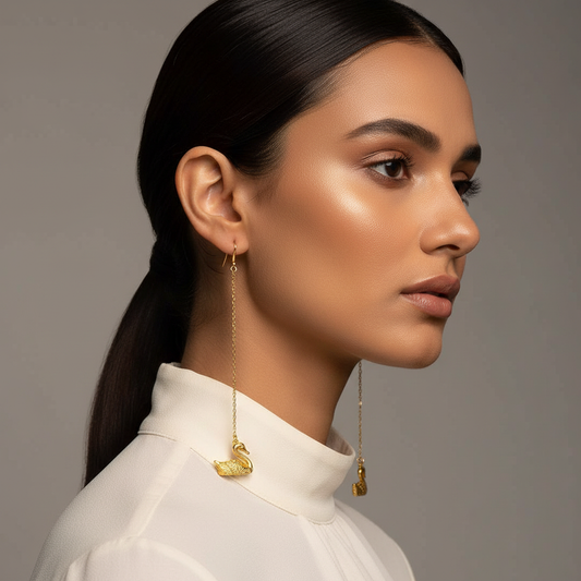 Dancing Swan Earrings