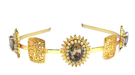 Topaz Pearl Aura Rock Hairband