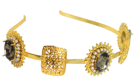 Topaz Pearl Aura Rock Hairband