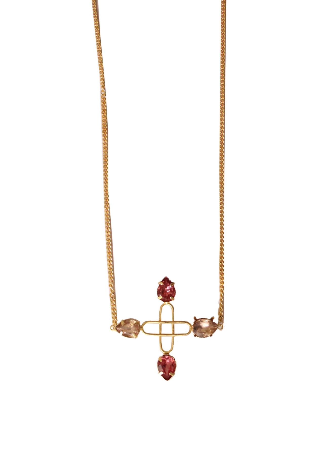 Blush Pink Cross Longneckpiece