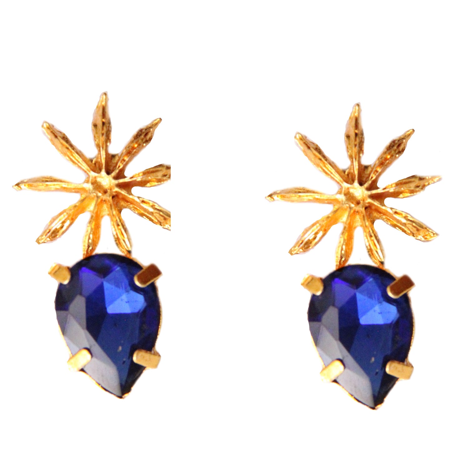 Blue Star Anise Earrings