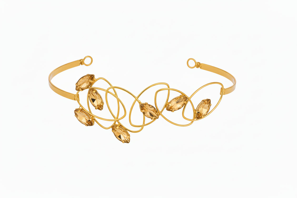 Rebel Topaz Petal Choker