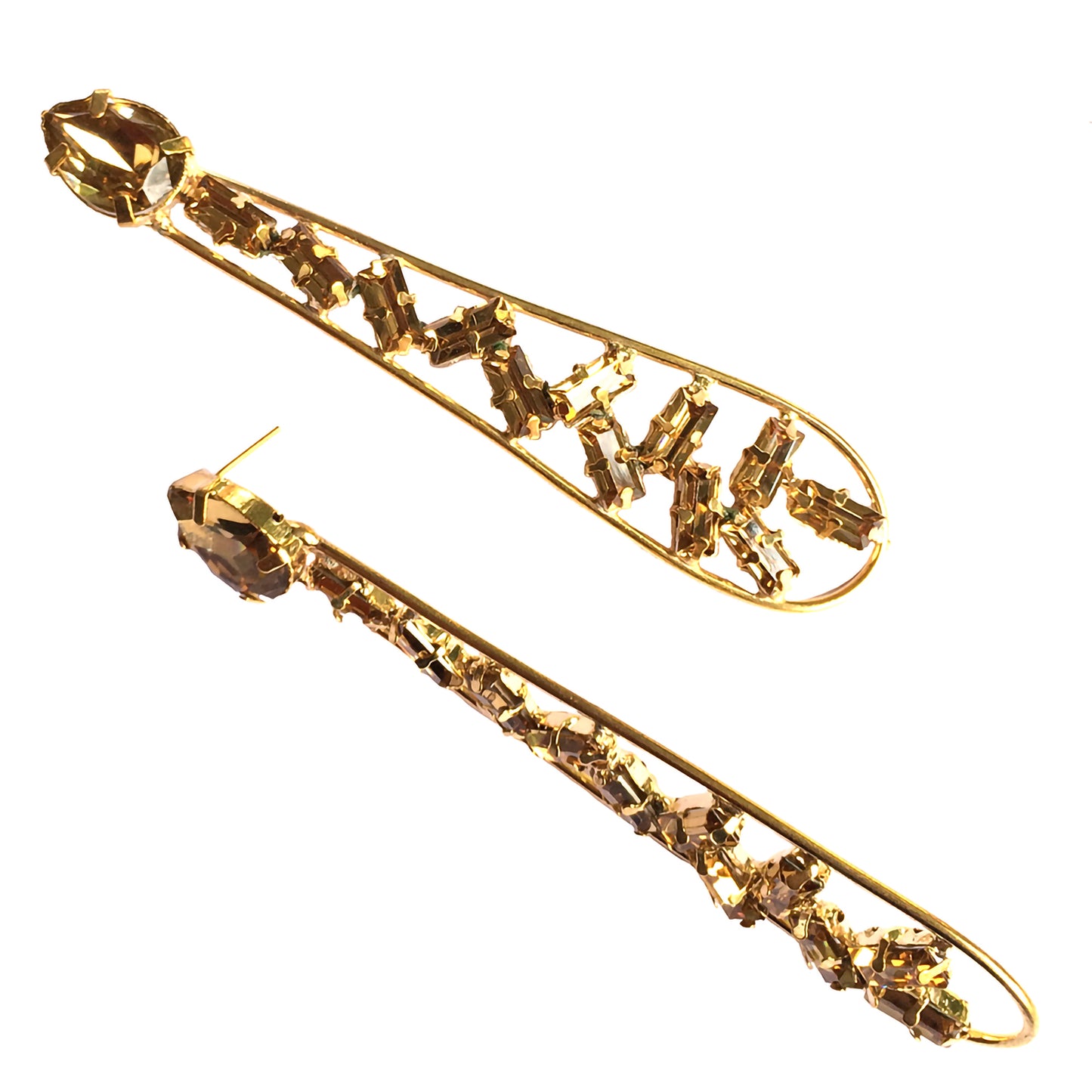 Topaz Cluster Burst Earrings