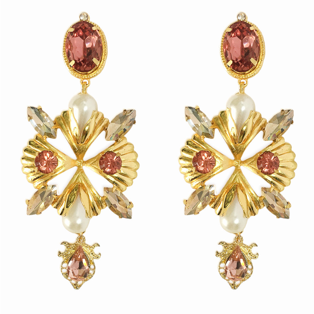 Pink Blush Klingo Earrings