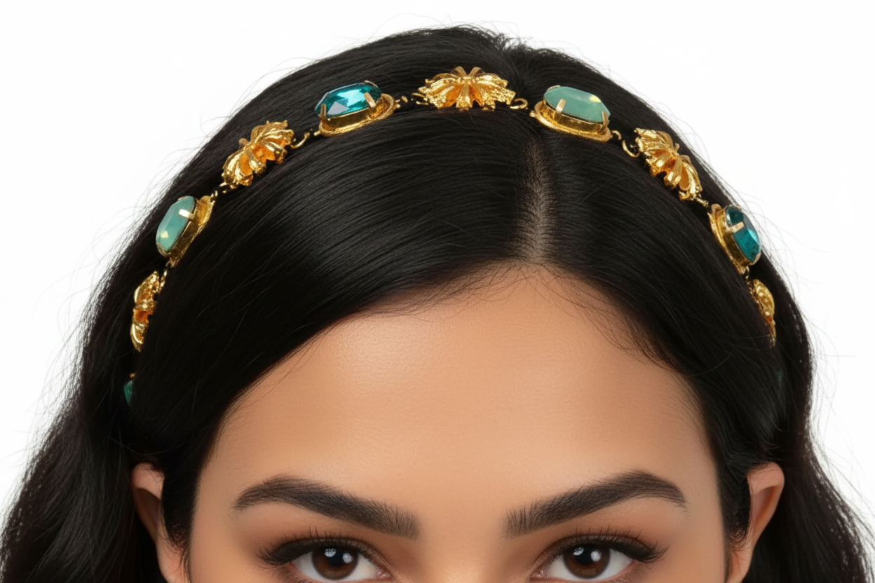 Jade Green Star Anise Hairbands