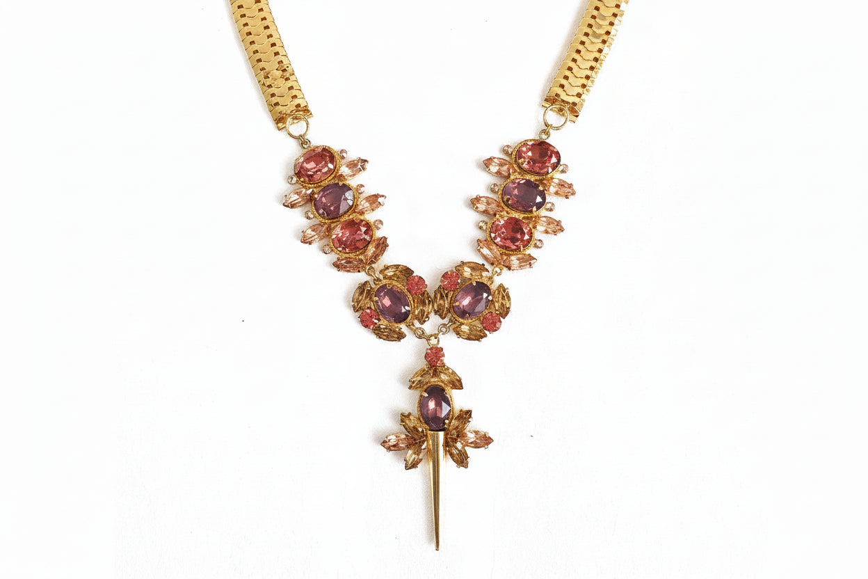 Lilac Disco Pop Spike Neckpiece