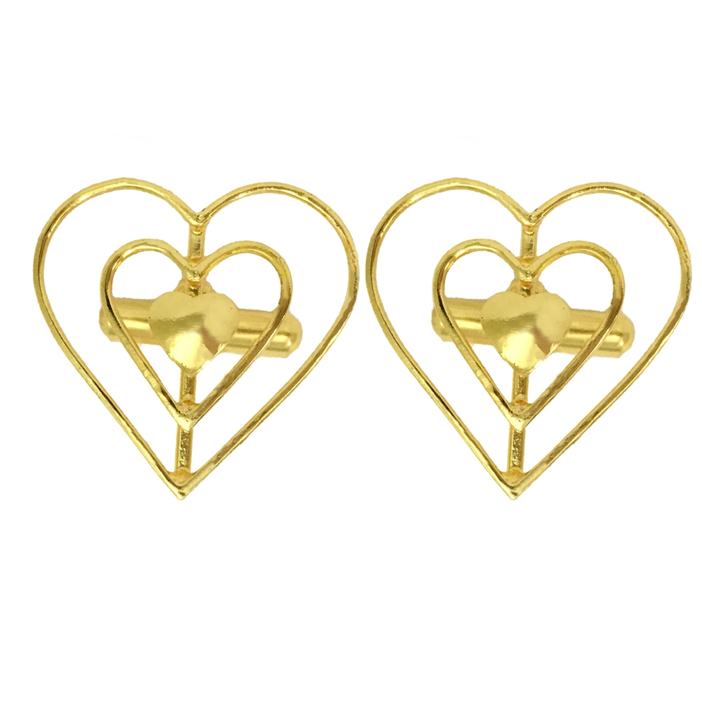 Gold-plated Blossoming Unisex Cufflinks