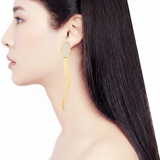 Galactic Cut Heart'Vein Earrings