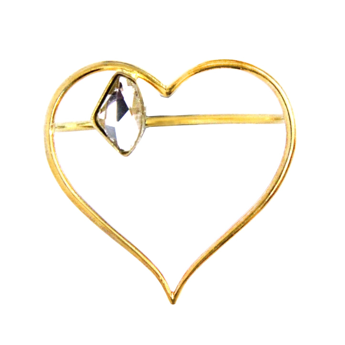 SIlver-plated Galactic Cut Two Finger Blooming Heart Ring