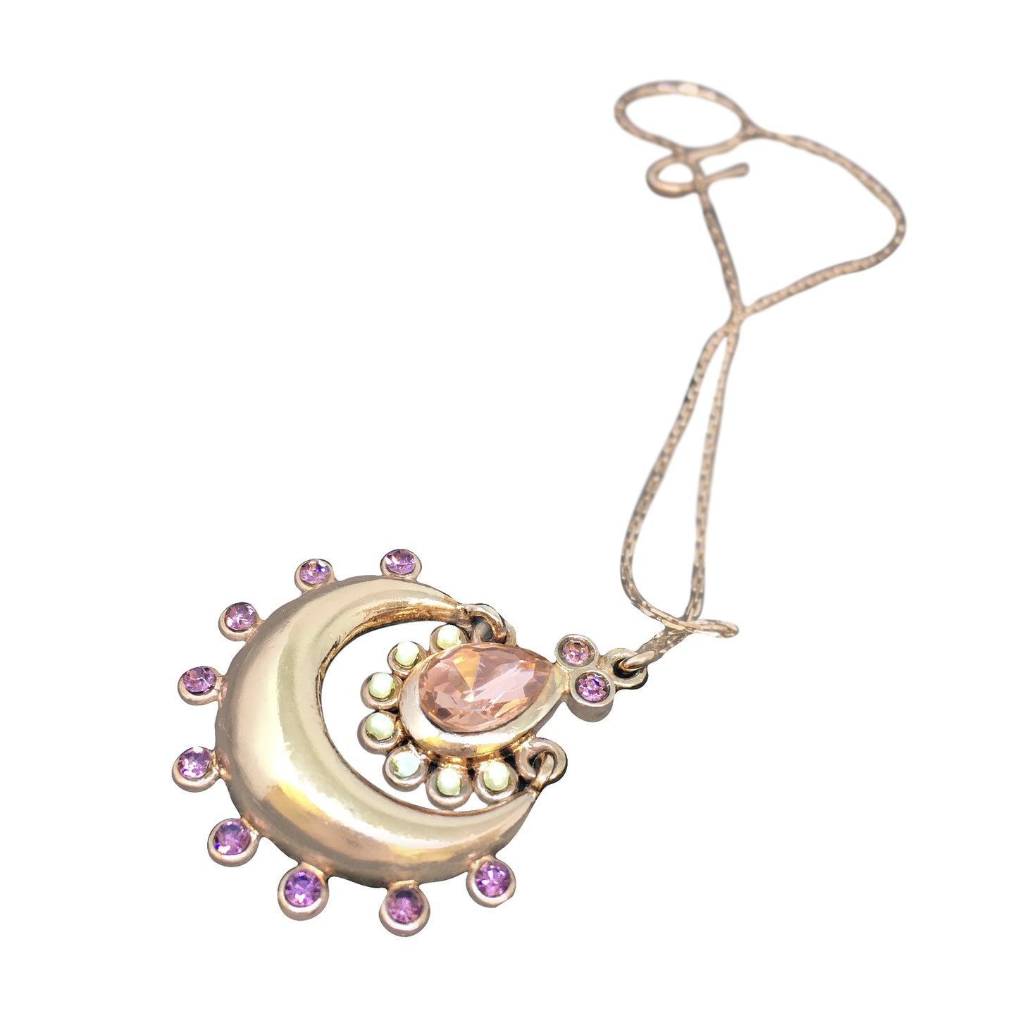 ROSE GOLD LAVENDER FLOWER PHULKARIYAAN MAANGTEEEKA