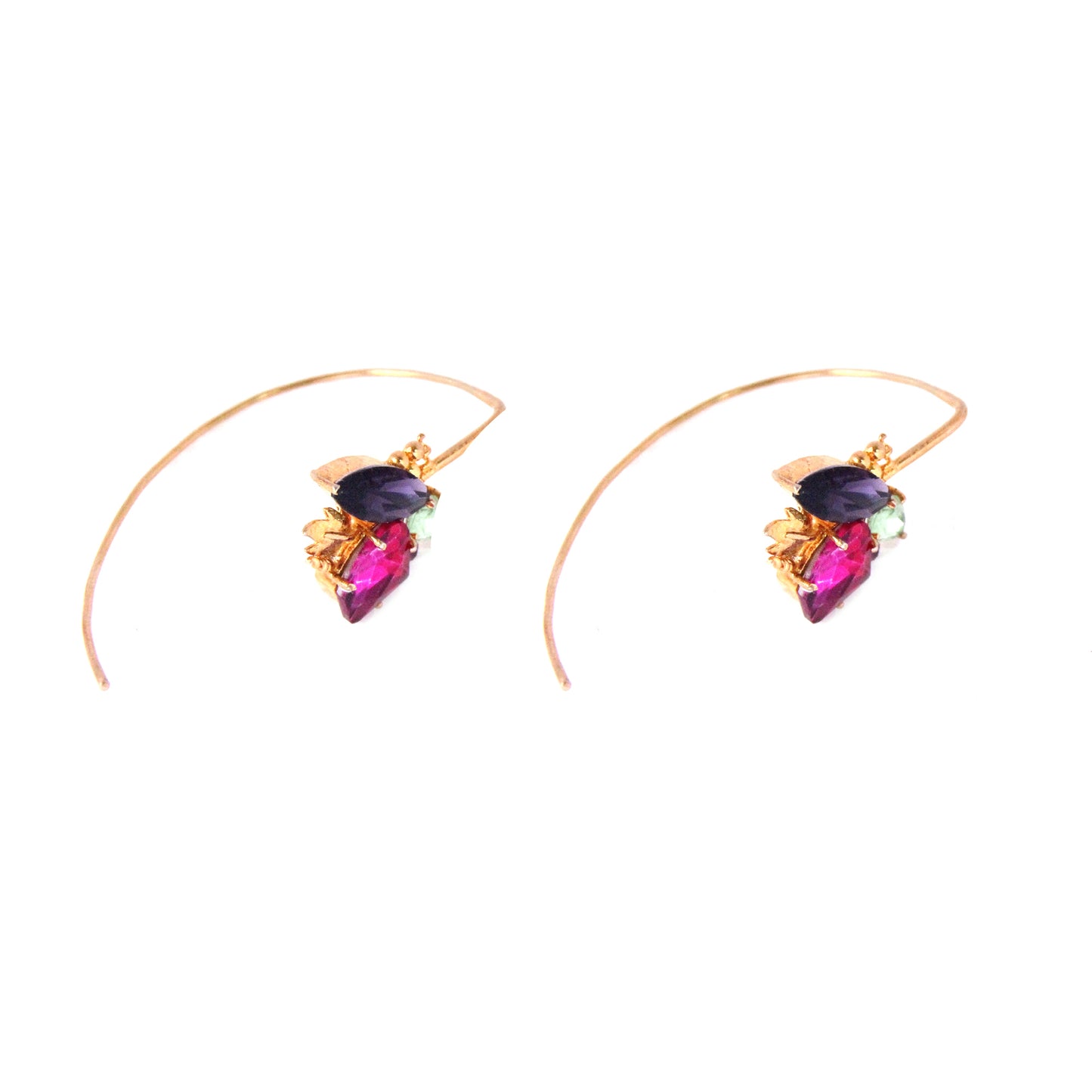 Inflorescence Flower Voilet Half Hoops