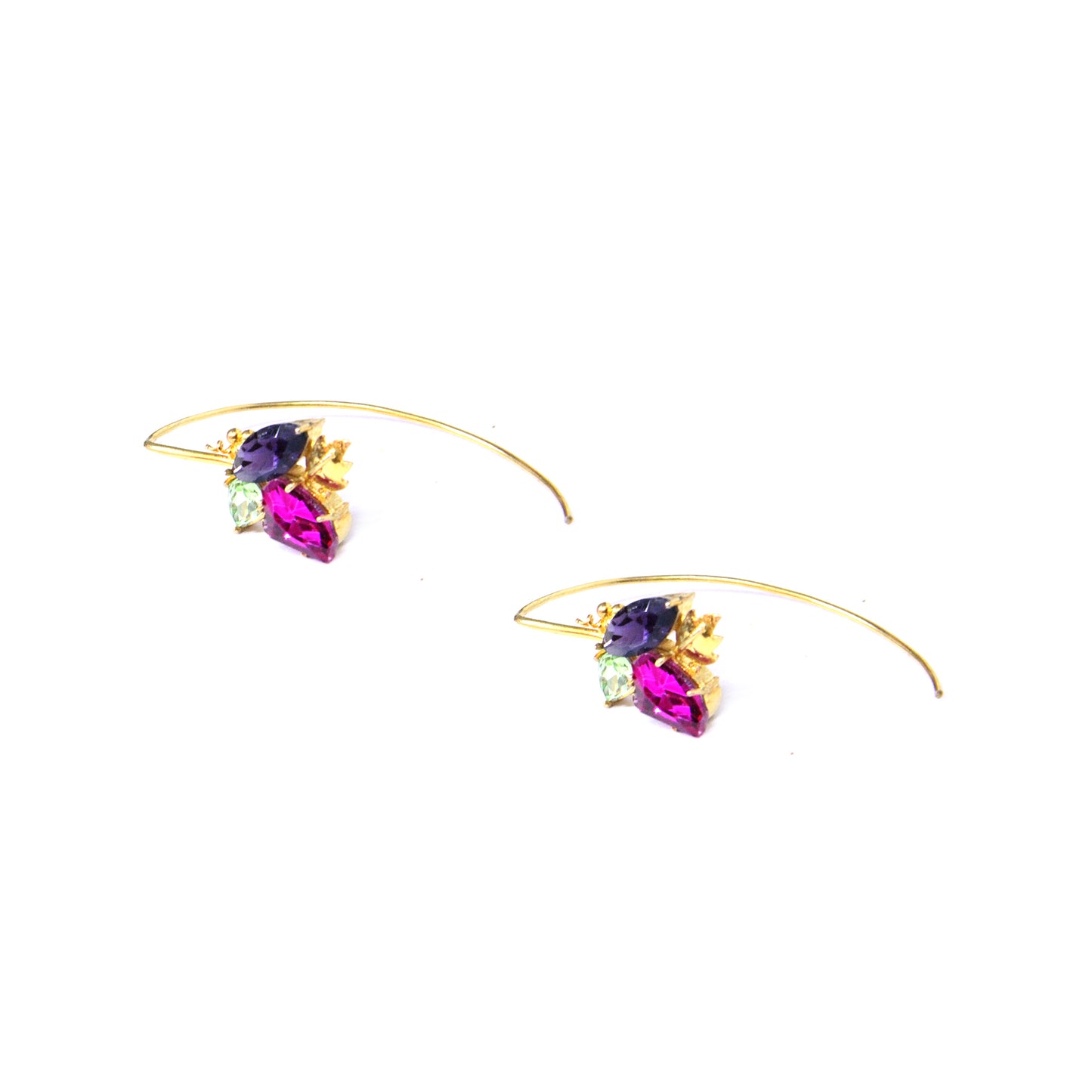 Inflorescence Flower Voilet Half Hoops