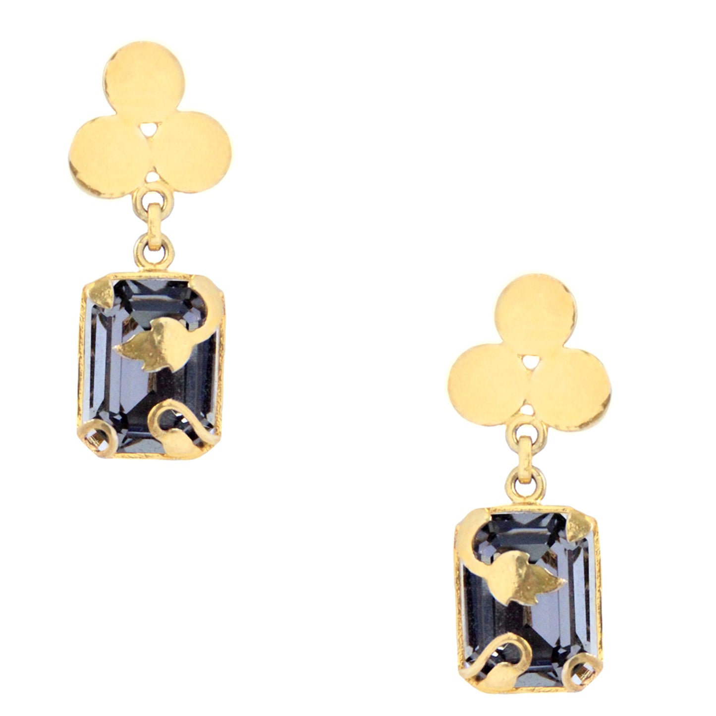 Black Smoke Vinifera Earrings