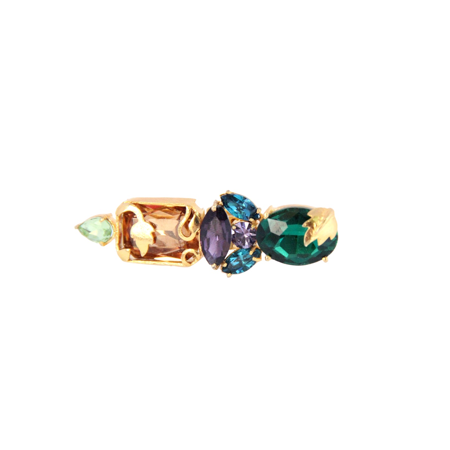 Inflorescence Flower Vine Cocktail Ring