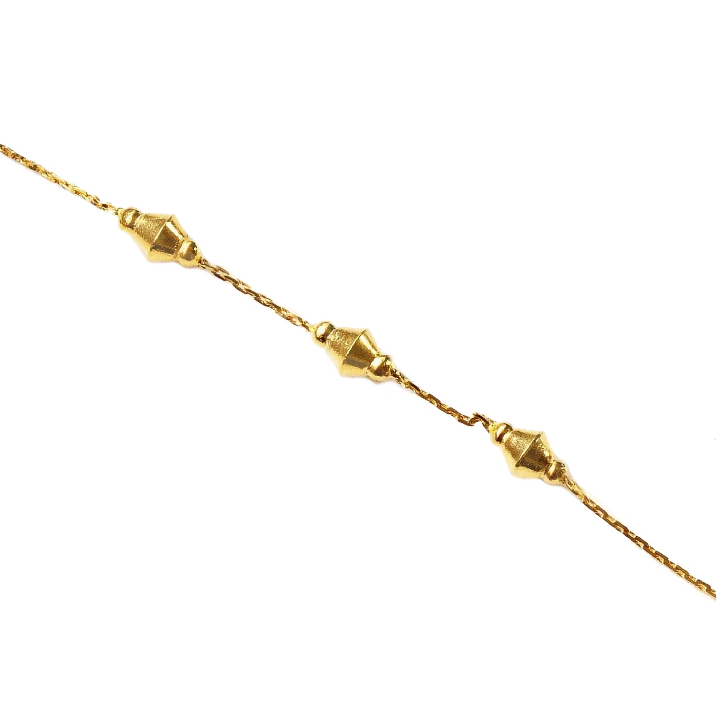 Gold-Plated Bead Cone Bracelet