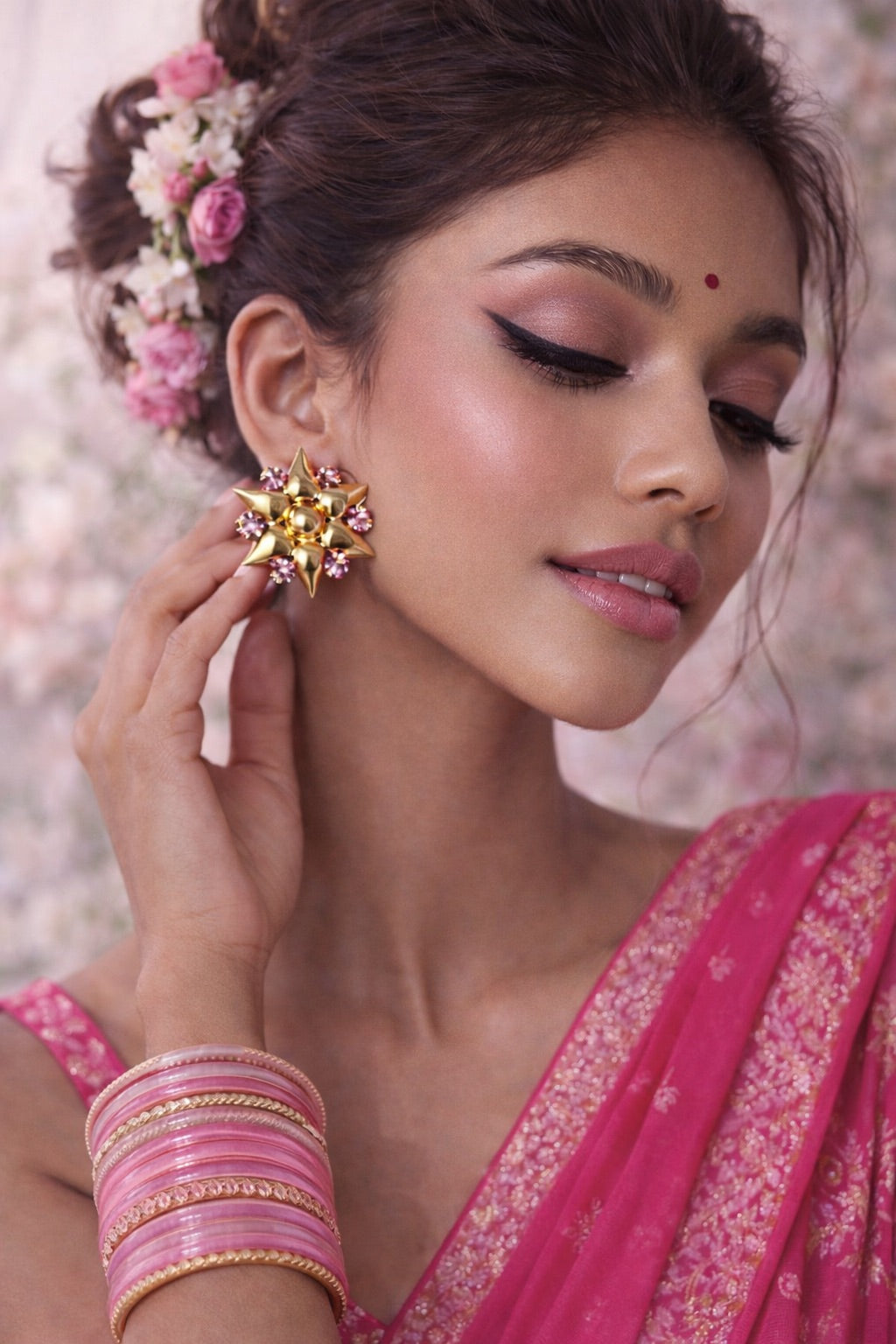 Gulaab Tara Earrings