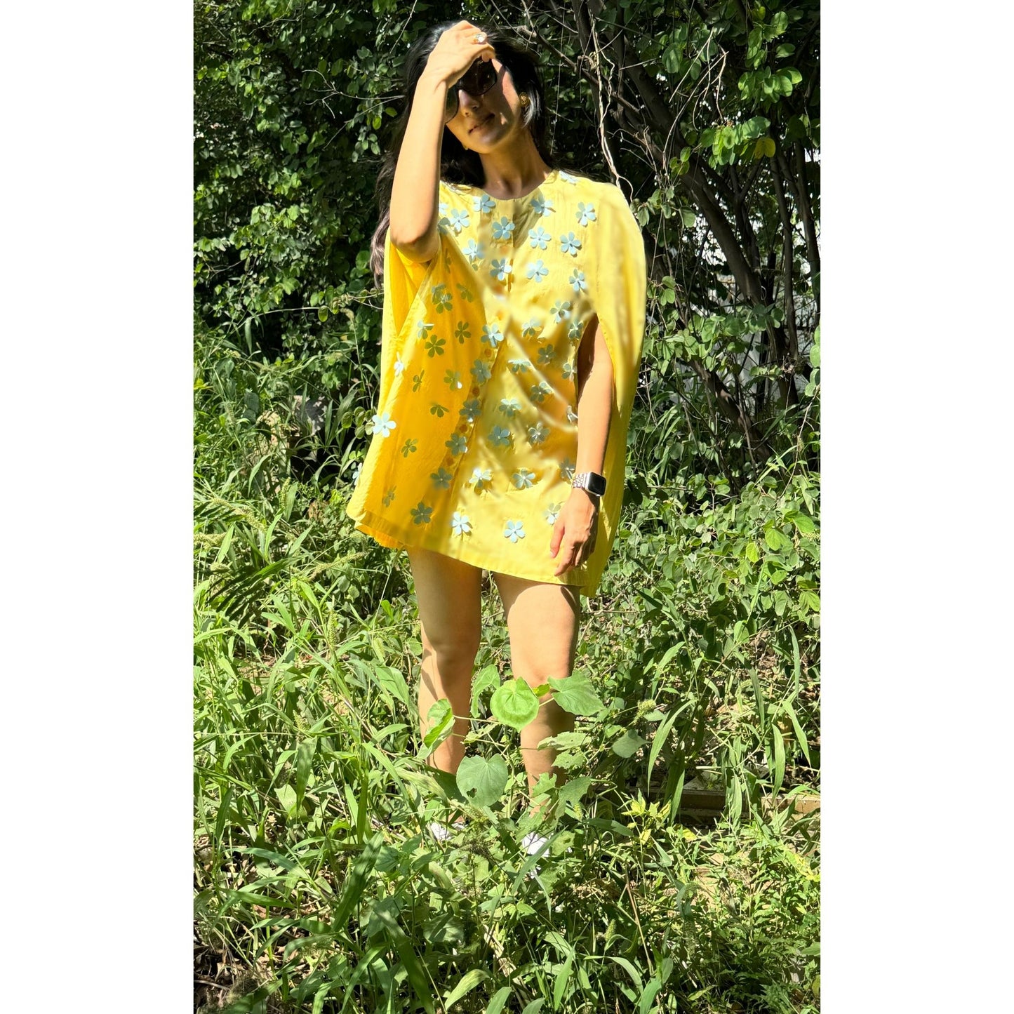 Flower bouquet cape set