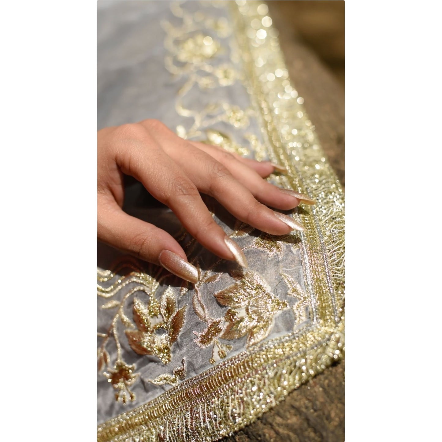 Rang Mahal Blue Sharara Set