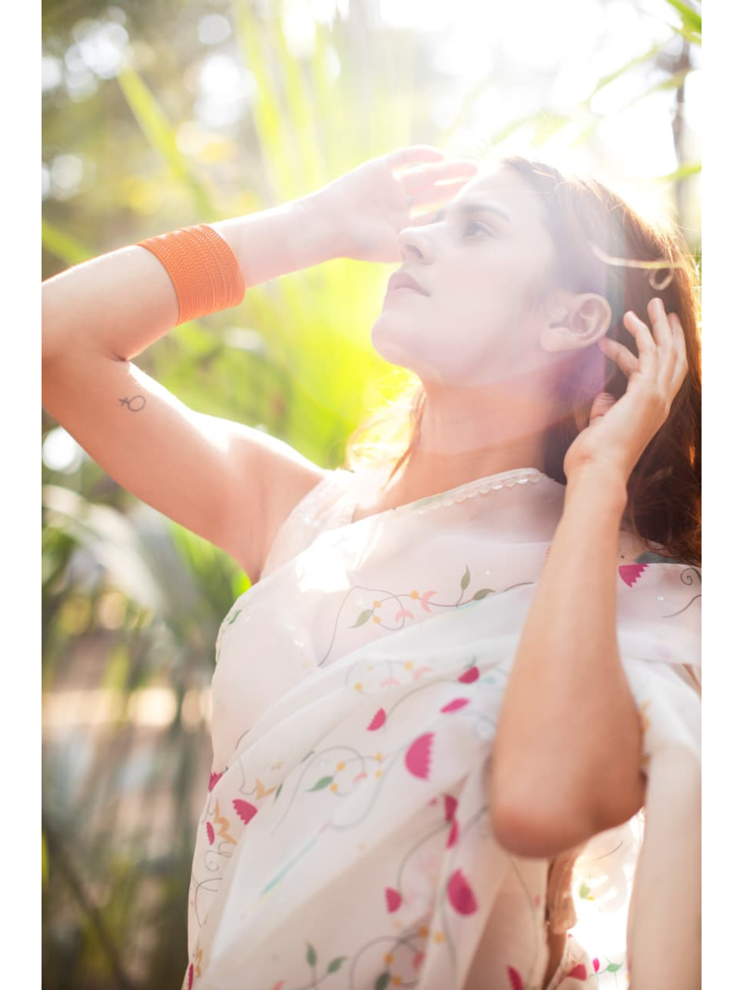 Organza Pigeon Saree