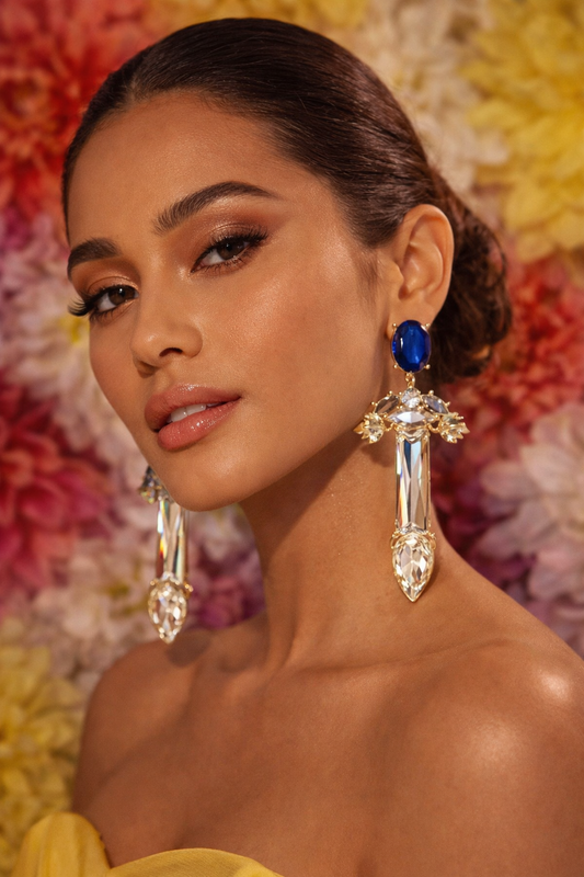 Royal Blue Vitis Vinifera Earrings