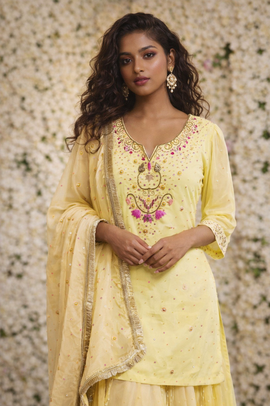 Lime Kamal Sitaara Suit