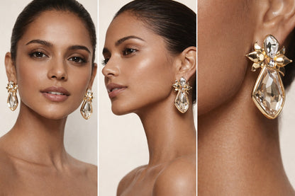Lotus Galactic Cut Mehr-o- Noor Earrings