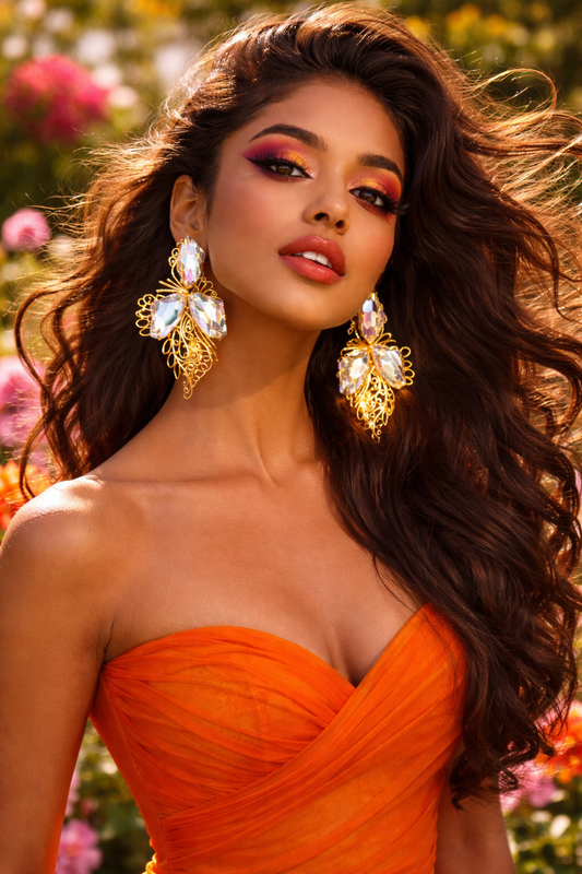 Arabesque Tri-Galactic Cut Pankh Earrings