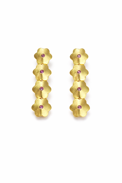 Golden Blossom Cascade Eye Stem Clip