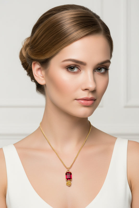 Vintage Rose Pendant