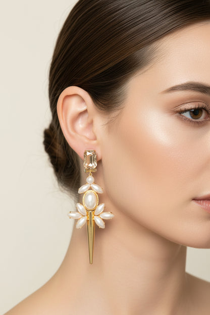 Warrior Pearl Femme Earrings