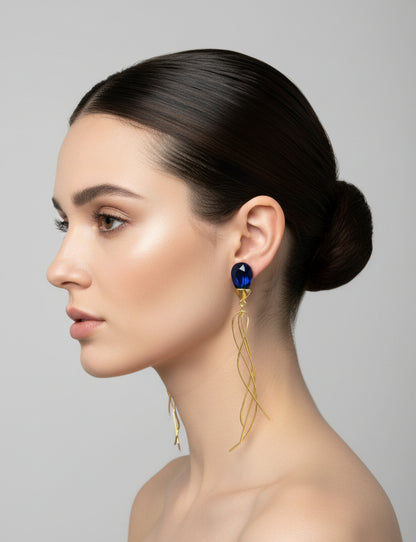Helia Blue Drop Earrings