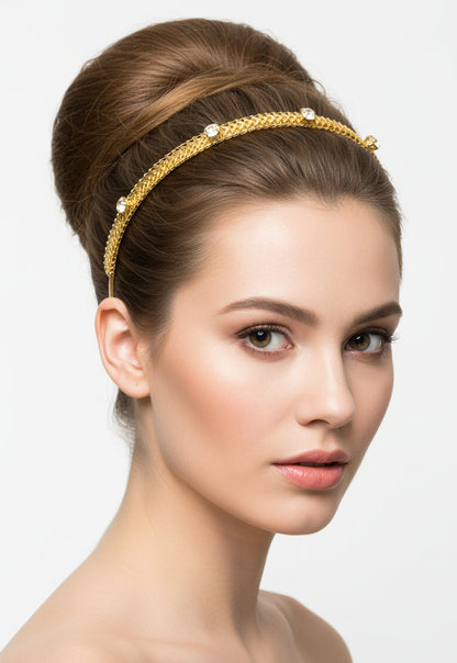 22K Gold Plated Chain Hairband