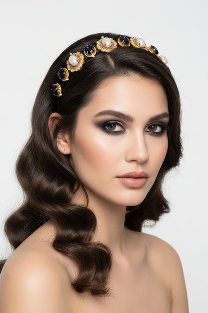 Arania Lavender Pearl Headdress