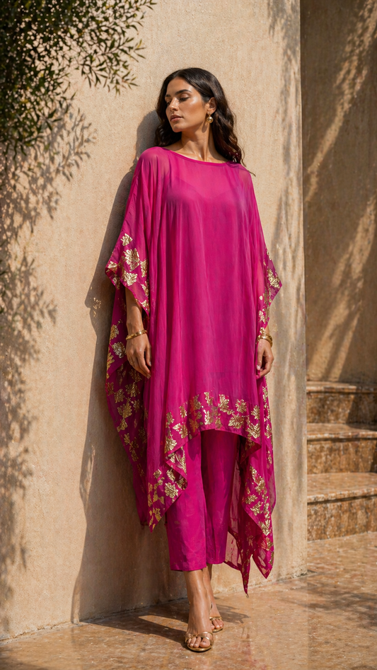 Gulaab Gota Kaftan