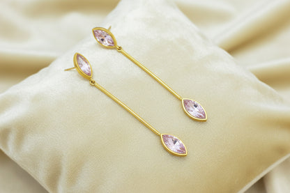 PINK STICK EARRING