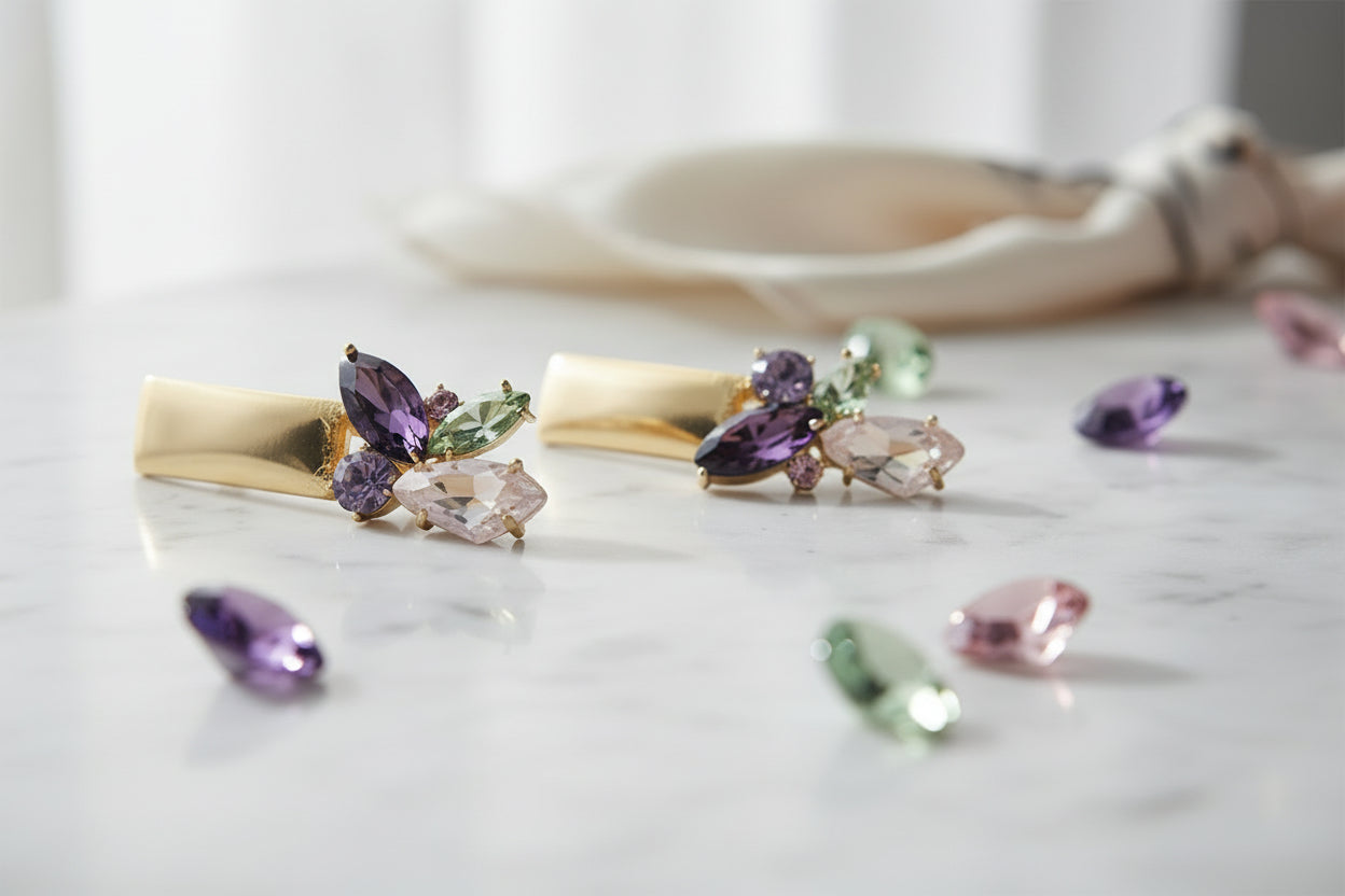 Vitis- Vinifera Voilet Rootstock Earrings
