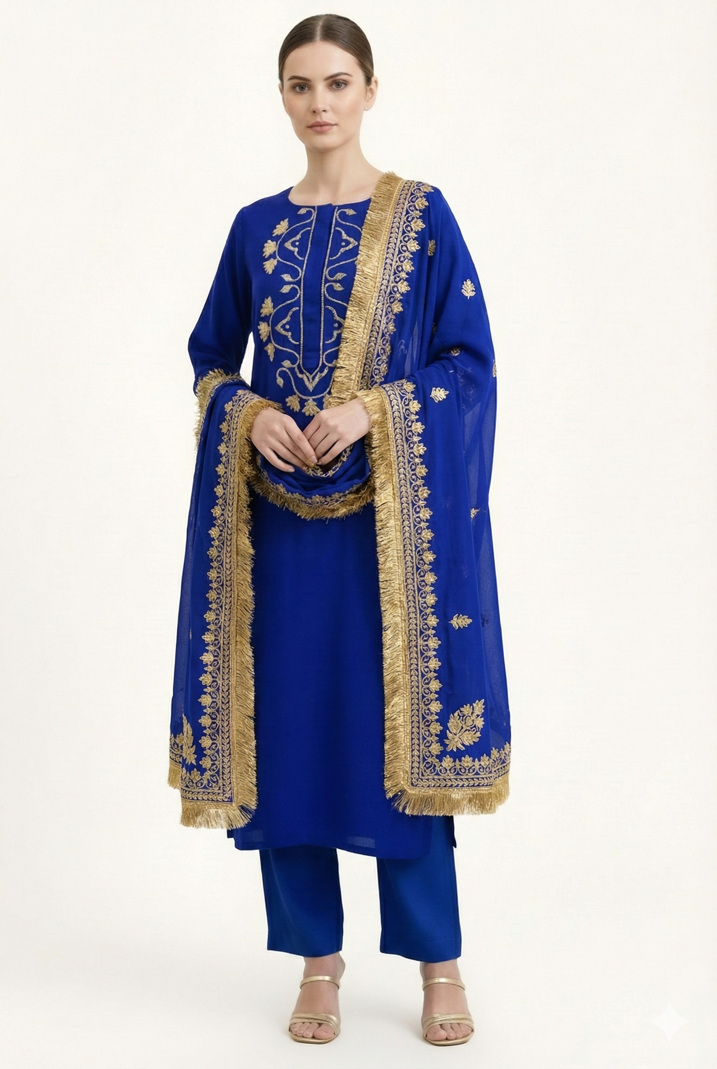 Blue kamal nayab suit