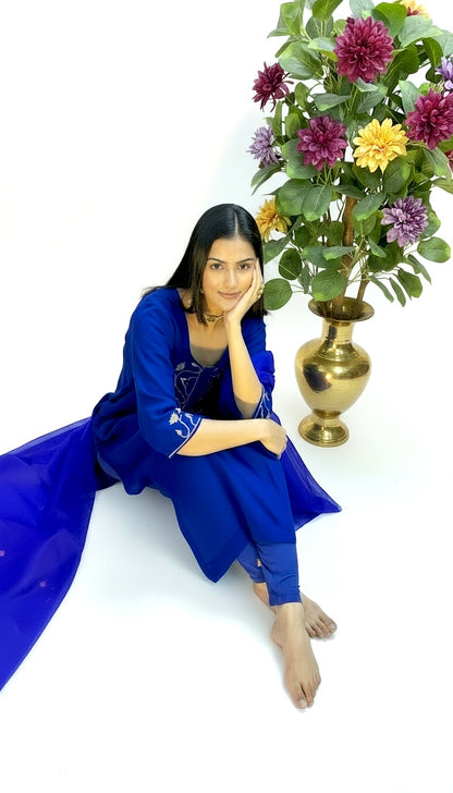 Blue kamal nayab suit