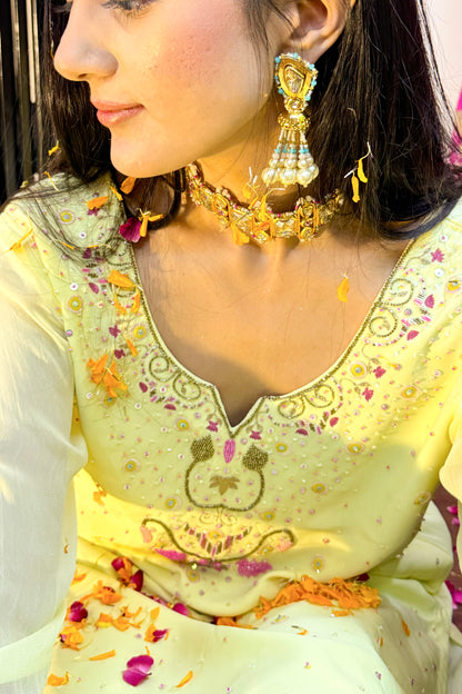 Lime Kamal Sitaara Suit