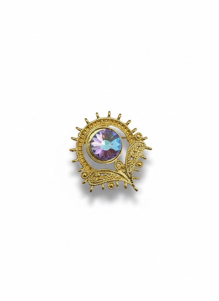 Celestial Aura Crystal Eye Stem Clip